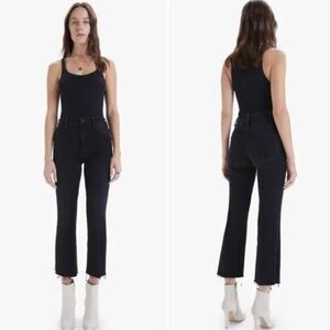 MOTHER The Hustler Ankle Fray Encounters At Night Black Women’s Size 25